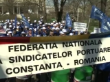 Angajații nemulțumiți protestează în Portul Constanța