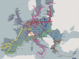 Harta celor 9 coridoare de transport pe conexiunile Est-Vest – publicată de Comisia Europeană