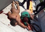 Imagini şocante! Fotografii tulburătoare realizate la câteva minute după ce Canibalul din Miami şi-a devorat victima  