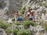 Mircea Badea şi Carmen Brumă în vacanţă la Vezuviu şi Insula Capri